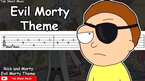 Evil Morty Theme For The Damaged Coda Guitar Tutorial Youtube