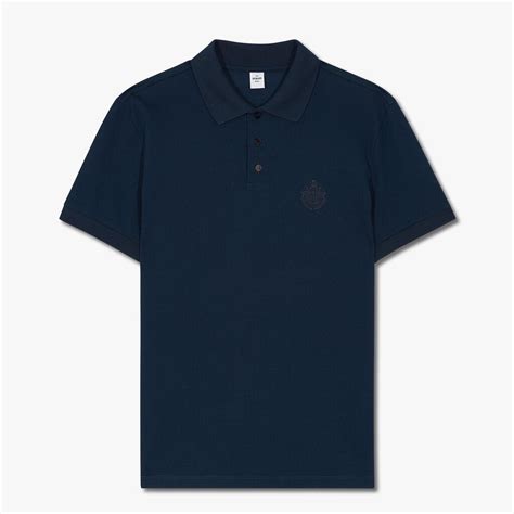 berluti polo shirt with embroidered crest atlantic blue men essentials ~ artisticvivier