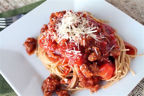 Spaghetti Sauce With Italian Sausage Love Grows Wild