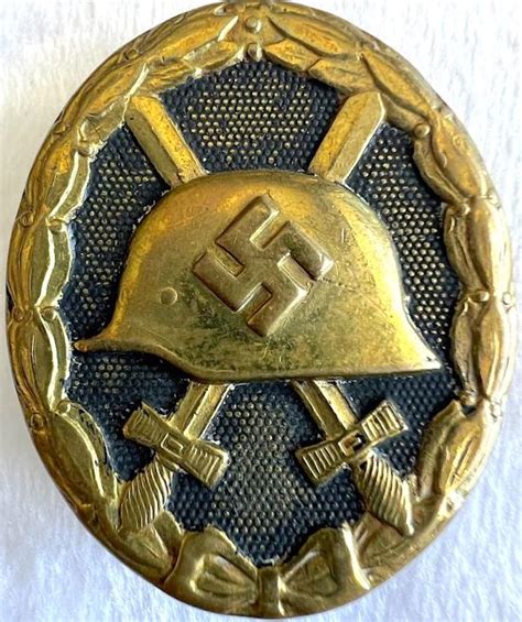 Military Collectables Ww2 German Black Wound Badge