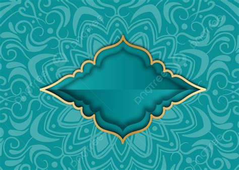 Green Islamic Arabesque Pattern Background Wallpaper Pattern Green Background Image And