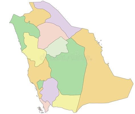 Saudi Arabia Highly Detailed Editable Political Map With Labeling The