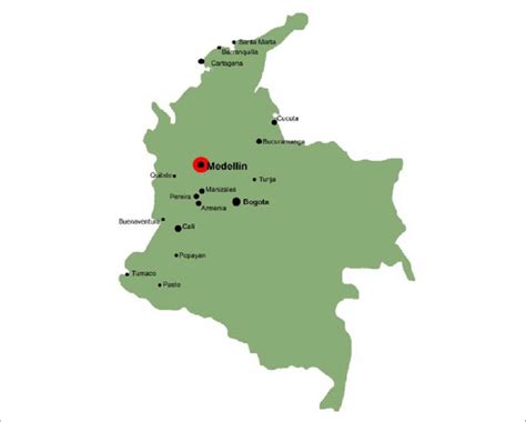 Medellin Colombia Map
