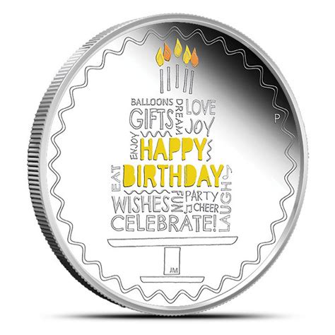 2022 Proof Colorized Silver Australian Happy Birthday Coins ™