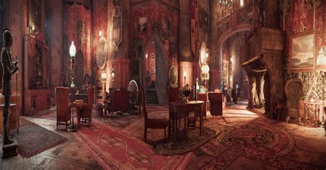 Hogwarts Legacy Gryffindor Majestic Common Room By Darkrosepassions