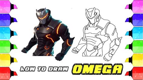How To Draw Omega Upgraded Fortnite Drawing Extra Youtube
