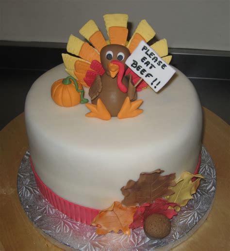Thanksgiving Cake This Cake Was Made For My Daughter S Thanksgiving Party At School Tfl