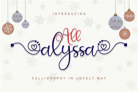 All Alyssa Font By Airotype · Creative Fabrica Elegant Script Fonts