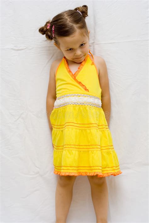 Girl In Yellow Dress Stock Image Image Of Yellow Elegant 2995837