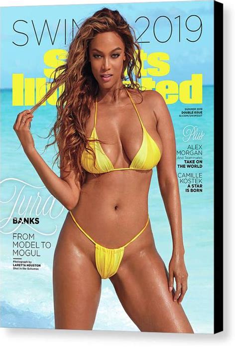 Tyra Banks Swimsuit 2019 Sports Illustrated Cover Canvas Print Canvas