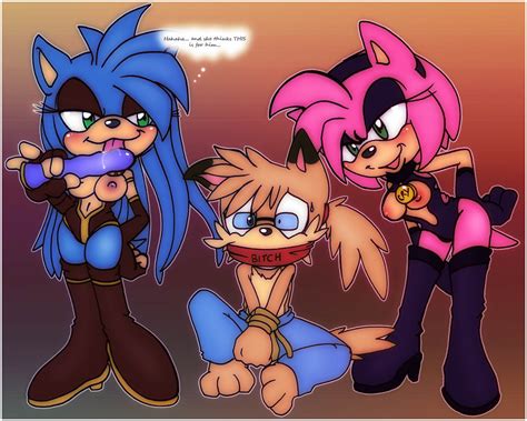 Rule 34 Amy Rose Becky The Hedgehog Blush Bondage Breasts Femdom