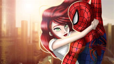 Spider Man And Mj Wallpapers Wallpaper Cave