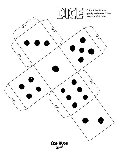 Roll The Dice Game Printable