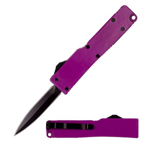 5 Inch Otf Automatic Knife Firecracker A1 Purple Panther Wholesale
