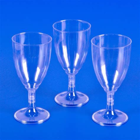 Plastic Clear Wine Glass 25 Pieces Per Case By Domagron