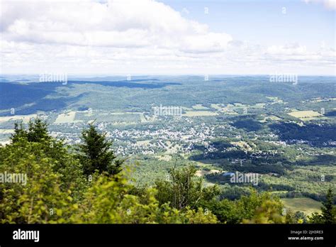 The View Of North Adams Massachusetts Usa From Mount Greylock The