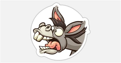 Download Funny Goofy Donkey Sticker Picture
