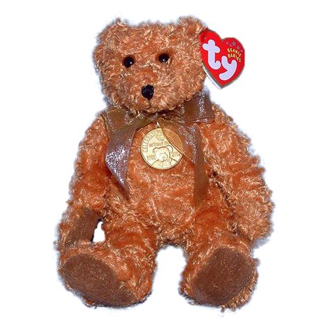 Ty Beanie Baby Teddy 100th MWMT Bear 100th Anniversary Teddy 2002