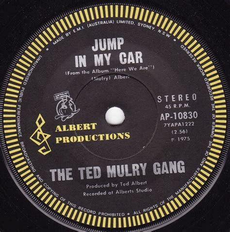 The Ted Mulry Gang Jump In My Car 7 Single Daddy Rich Records