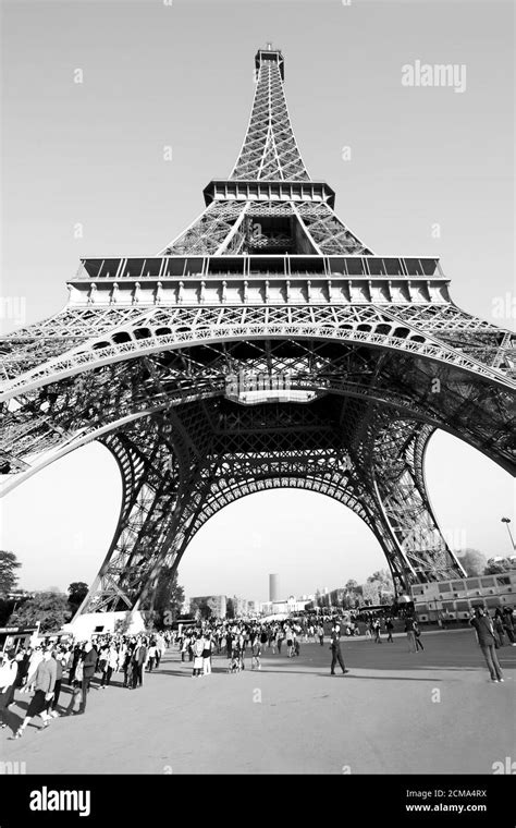 Eiffel Tower Detail Black And White Stock Photos And Images Alamy