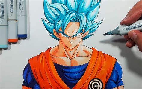 Como Pintar A Goku Ssj Dios Azul Imagenes Goku Ssj Blue Para Dibujar