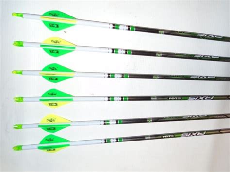 New 6 Easton Axis N Fused 400 Carbon Hunting Arrows Crested And Blazer