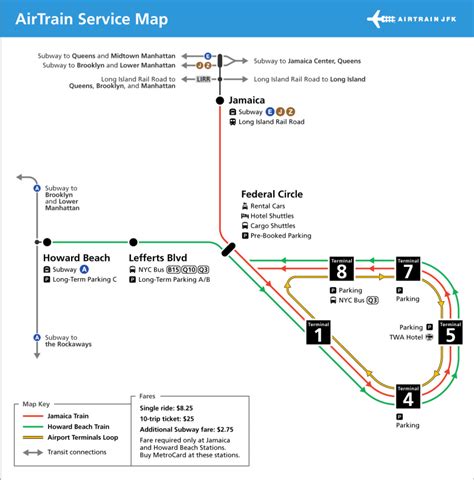 Airtrain Jfk Airport Navigate Cost Map And Schedule Easily