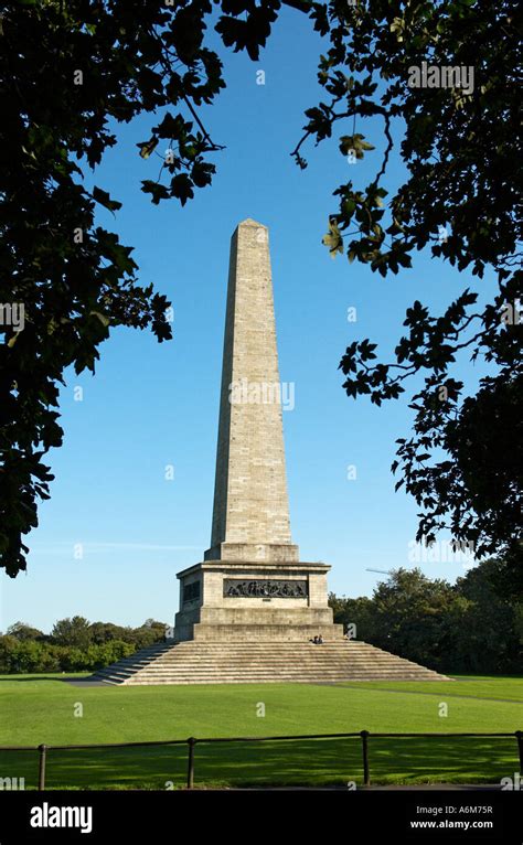 The Duke Of Wellington Memorial In Phoenix Park Dublin Ireland Stock