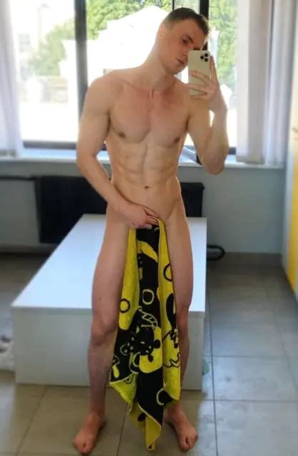 Shirtless Male Nude Bare Foot Hunk Towel Cover Jock Beefcake Photo X