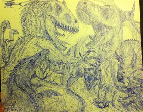 Jurassic World Battle Of The Rexes By Mickeyrayrex On Deviantart