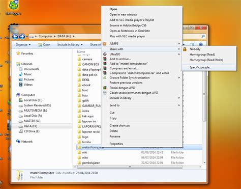 Ceklist pada share this folder on the network. Panduan Pemula Cara Sharing File/Folder dan Drive di ...