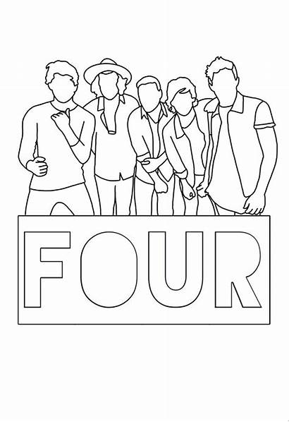 Direction Harry Drawings Coloring Drawing 1d Colouring