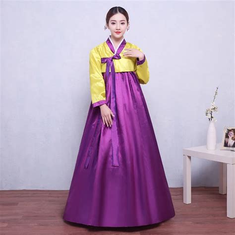 9 colors korean traditional dress hanbok korean national costume asian clothing korean costumes