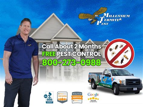 stop the cycle of pest infestation today get 2 months free pest control call millennium