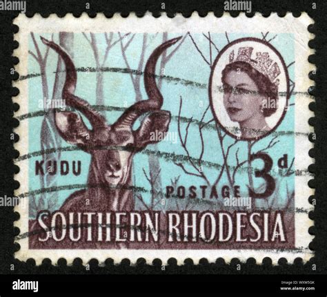 Stamp Print In Southern Rhodesia Stock Photo Alamy