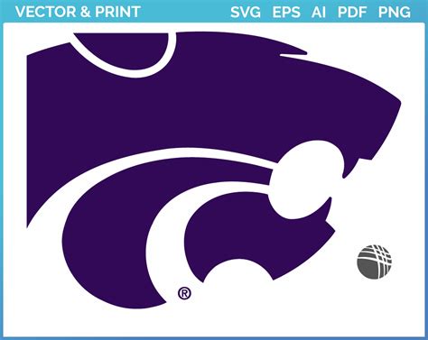 Kansas State Wildcats Primary Logo College Sports Vector Svg Logo