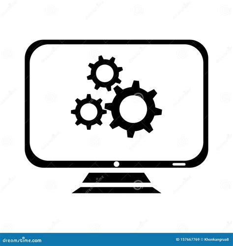 Computer Repair Icon Symbol Sign Isolate On White Backgroundvector