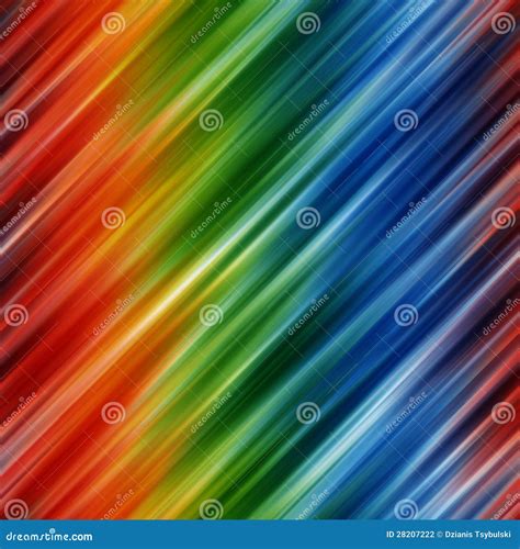 Abstract Rainbow Colors Background With Blurred Diagonal Lines Stock