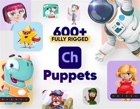600 Fully Rigged Adobe Character Animator Puppets To Download Now Rgd