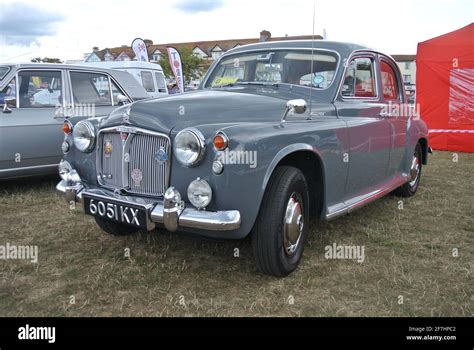 A 1963 Rover P4 110 Parked Up On Display At The English Riviera Classic Car Show Paignton