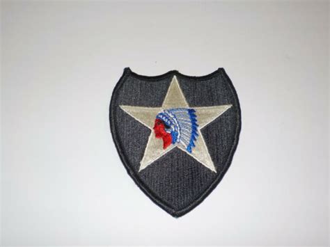 Us Army Second 2nd Infantry Division Indian Head Star Military Patch