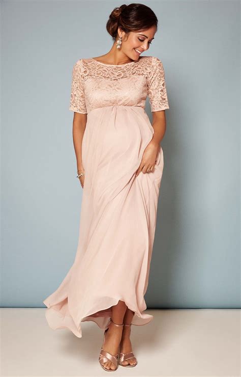 Alaska Maternity Chiffon Gown In Peach Blush Maternity Wedding Dresses Evening Wear And Party