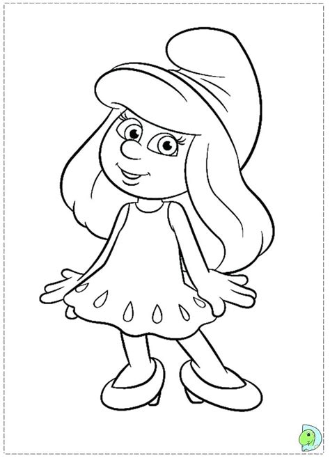 Smurfette Coloring Page At Free Printable Colorings