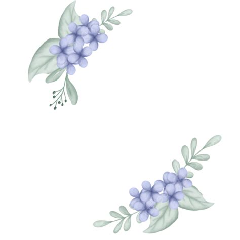 Gambar Bingkai Bunga Persegi Untuk Undangan Pernikahan Floral