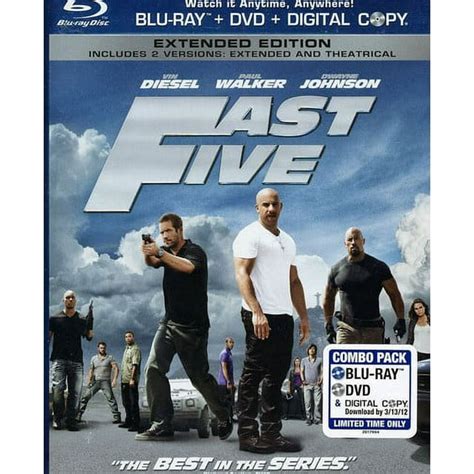 Fast Five Unratedrated Extended Edition Blu Ray Dvd