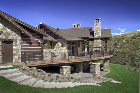 Impressive Stone Mountain Home Rustic Exterior Denver By