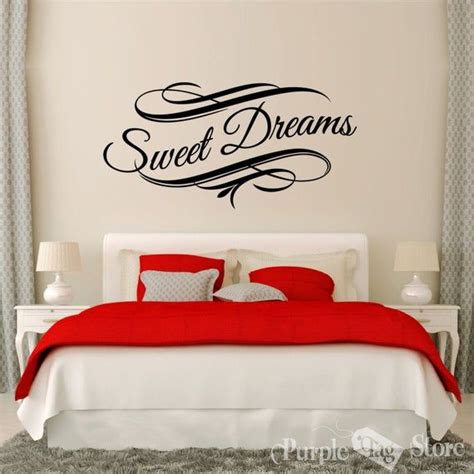Sweet Dreams Vinyl Art Home Style Wall Bedroom Quote Decal Etsy In 2020 Bedroom Wall House