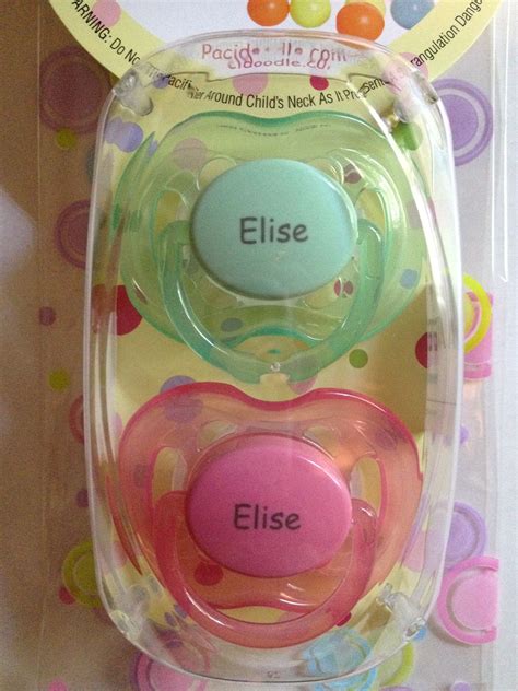 Personalized Pacifiers By Pacidoodle Personalized Pacifier Pacifier Baby Names