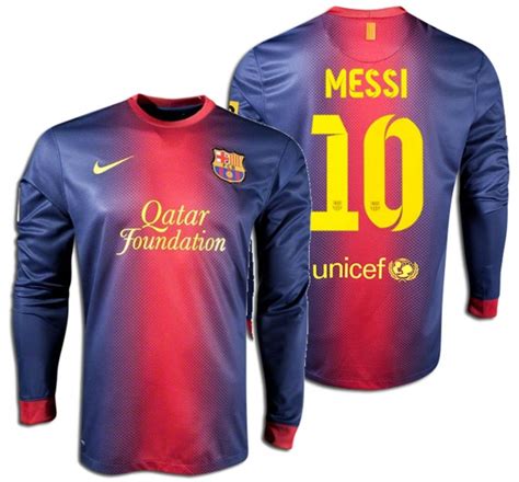 El barcelona y lionel messi no alcanzaron un acuerdo para renovar su contrato por lo que el futbolista abandonará el club de toda su vida. Nike FC Barcelona Trikot 10 Lionel Messi Match worn 2012 ...