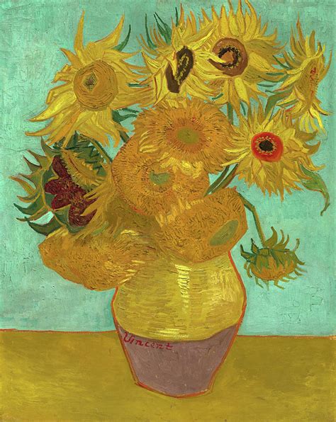 Sunflowers 1888 1889 Painting By Vincent Van Gogh Fine Art America